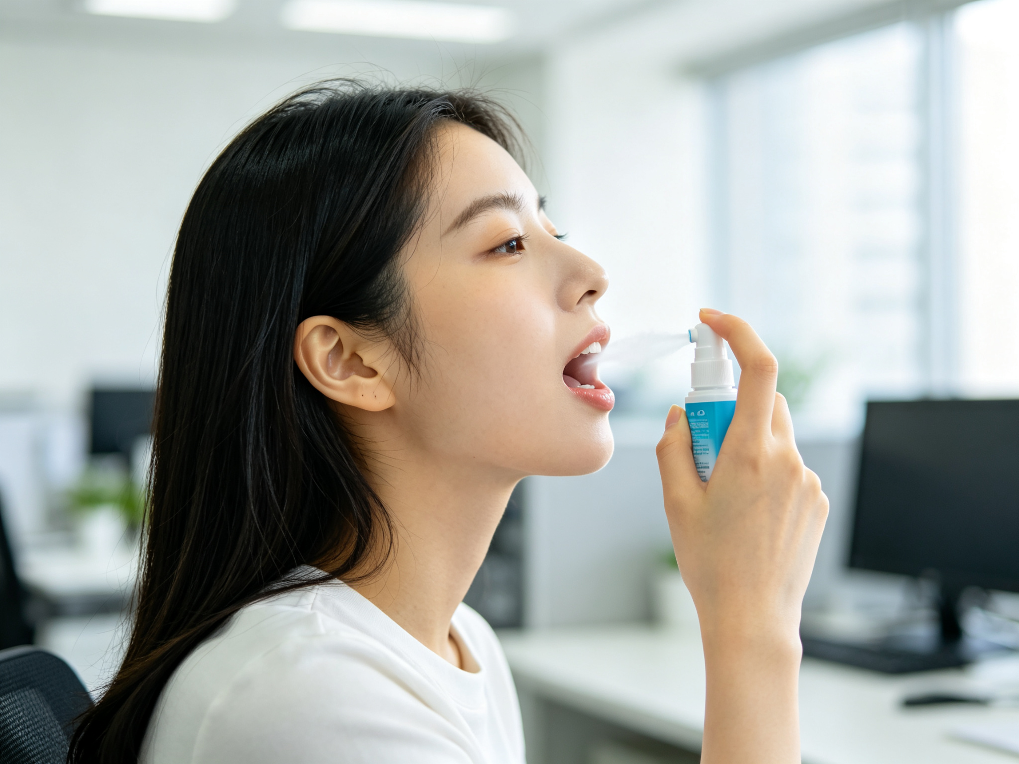 ¿Cómo utilizar correctamente el spray bucal?
